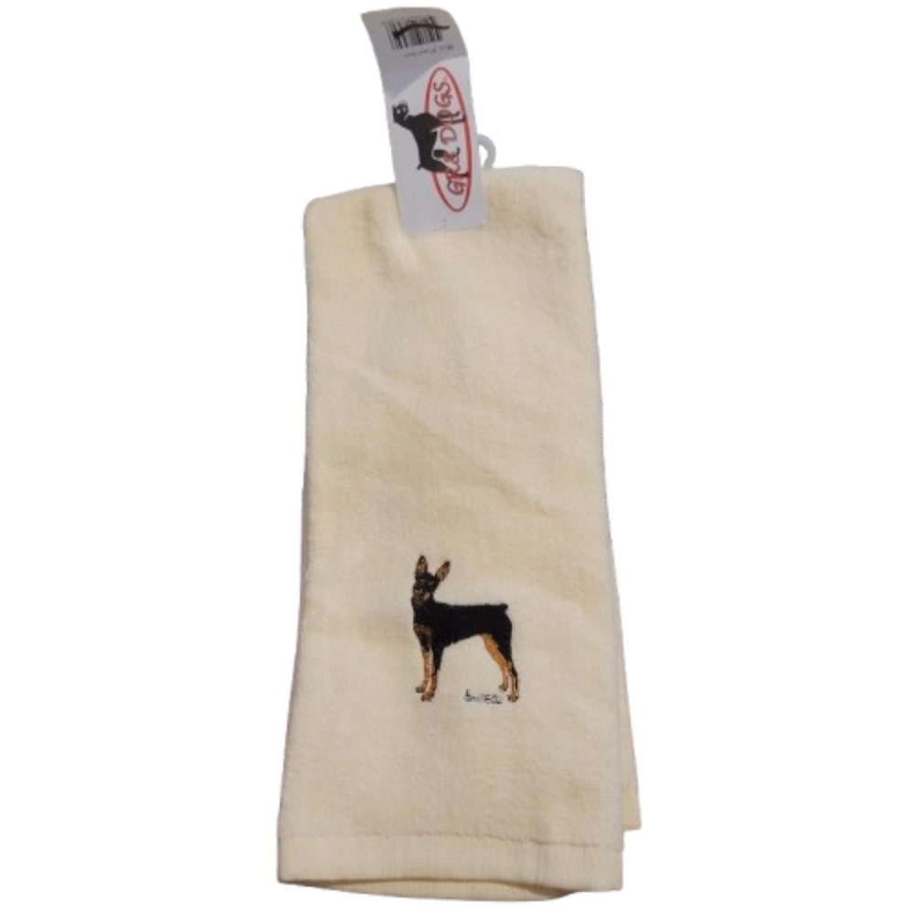 MINI DOBERMAN PINCHER towel hand towel mini pincher
